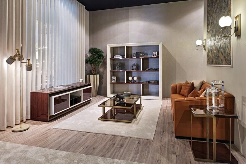 Stylish Club Открытый лакированный деревянный стеллаж Kensington Scf.k22 - Вид №3