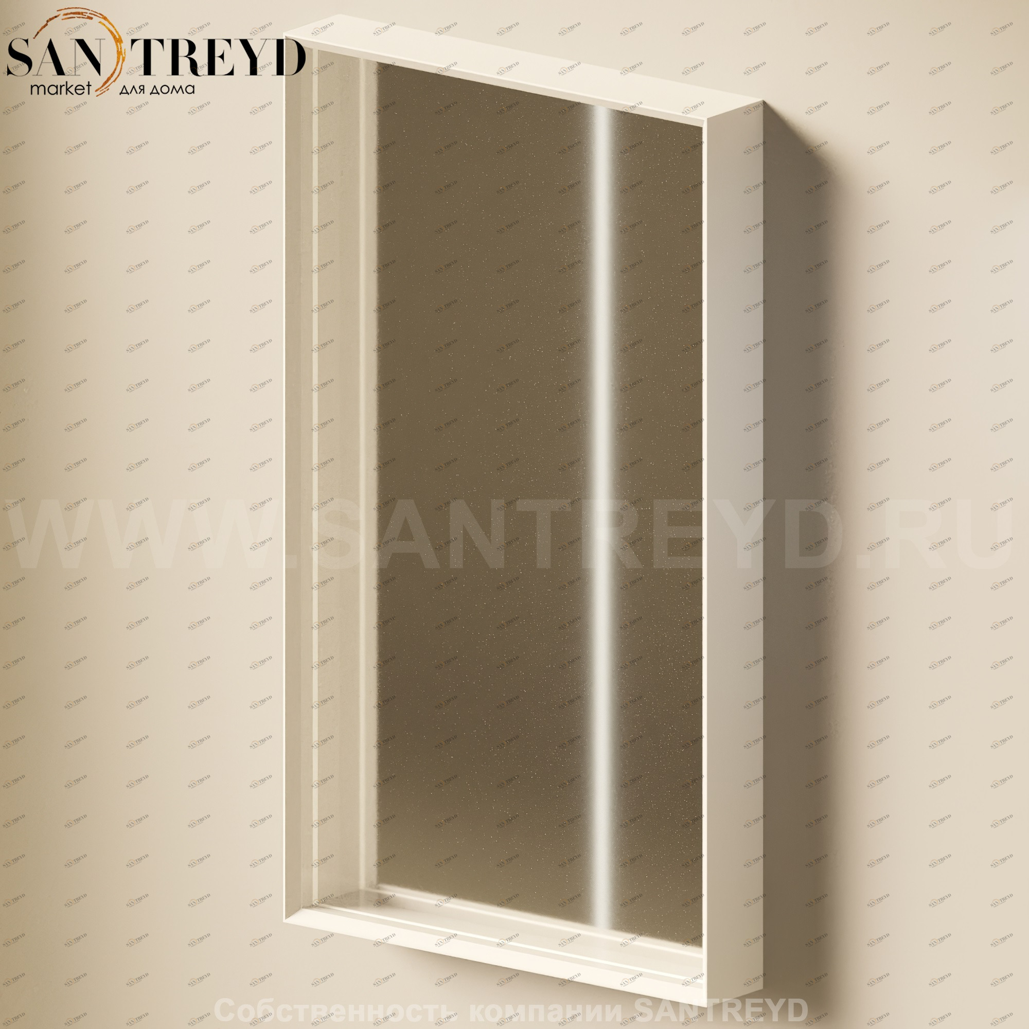 Flaminia APP Зеркало в белой лакированной раме с подсветкой AP120.9016 Ceramica Flaminia AP1209016