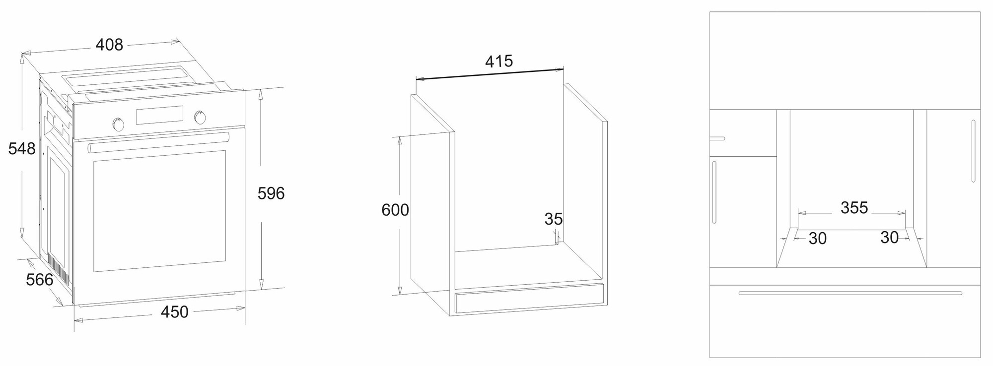 8189996 Электрический духовой шкаф Simfer B4EB14006 черный STDN-0014625 - Вид №8