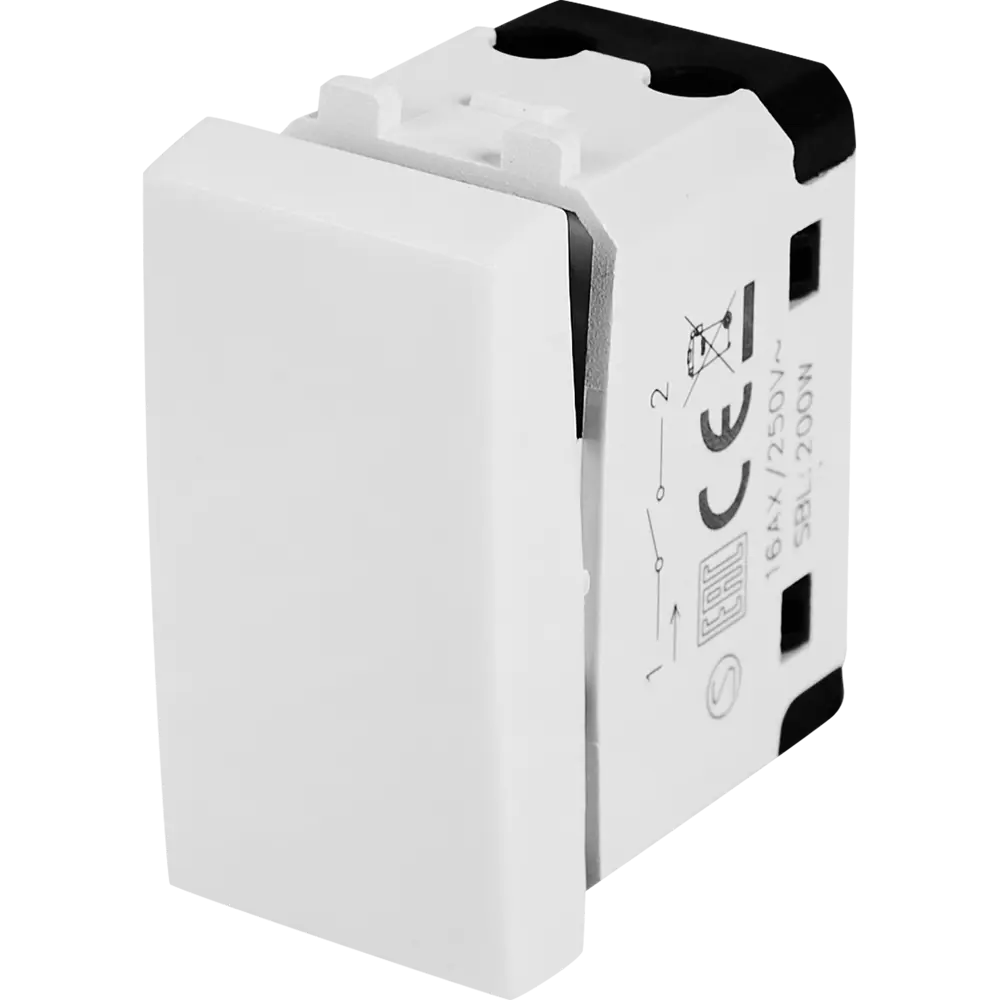 Выключатель Lexman одноклавишный для скрытого монтажа 88039826 STLM-1472154