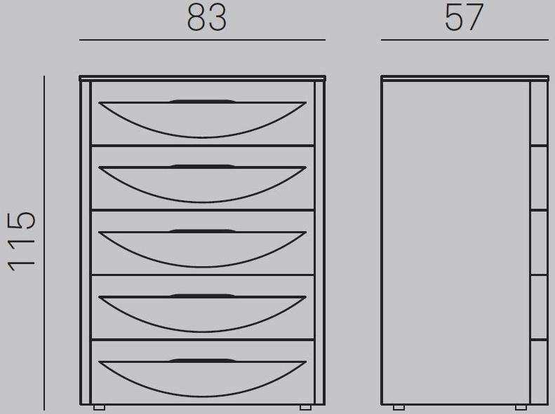Gruppo Tomasella Деревянный комод со встроенными ручками Bogart sun-id-1438353 - Вид №3