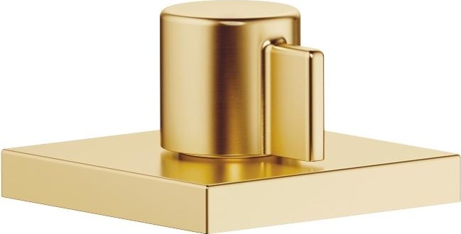 20000985-28 Вентиль боковой запирание влево горячий - латунь сатинированная Dornbracht Symetrics