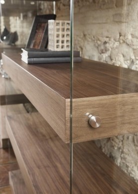 Стеллаж открытый грецкий орех Distincion от Angel Cerda ANGEL CERDA  149947 Коричневый  - Вид №2