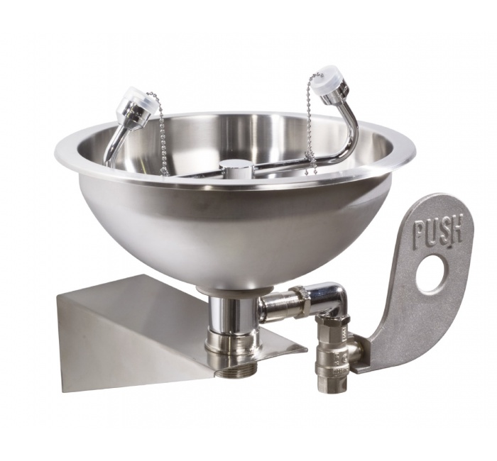 GW12 01 04 05 Genwec Настенная система для промывки глаз, совок из нержавеющей стали 