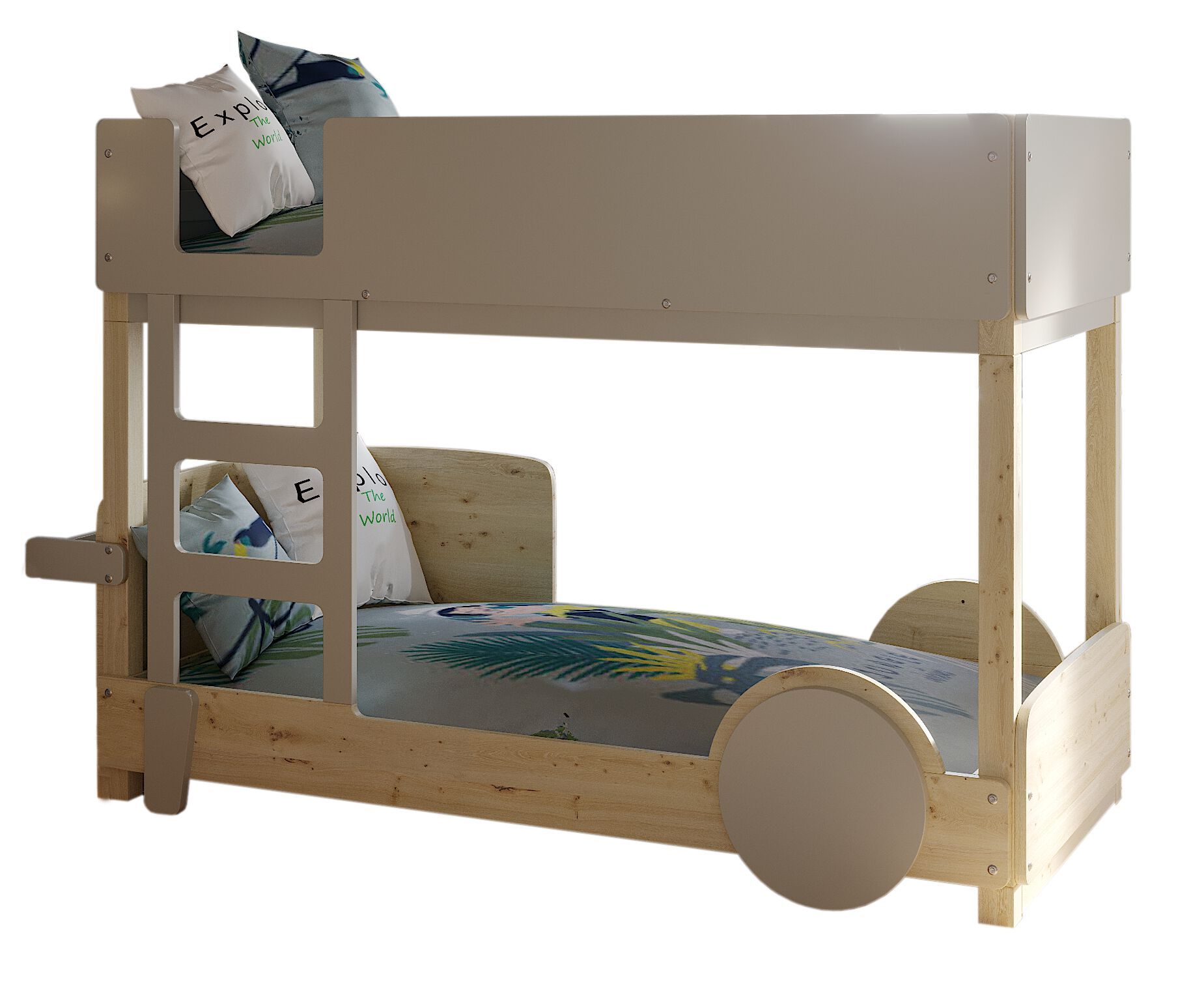 Деревянная двухъярусная кровать Mathy by Bols ARCH-00015757