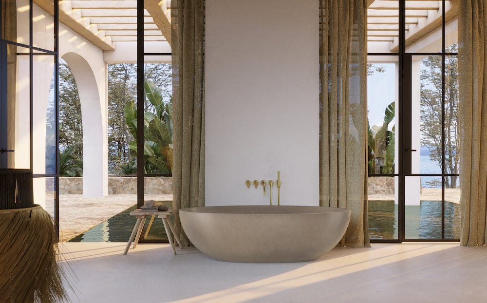 Овальная ванна в центре комнаты COCOON Maison ARCH-00106360 - Вид №6