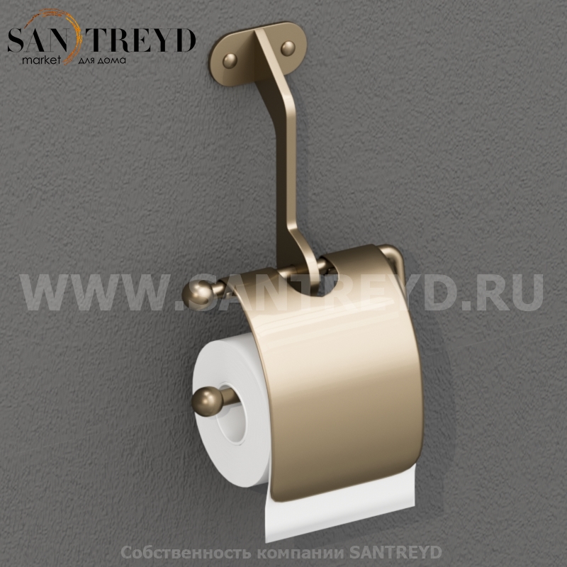 742193 Бумагодержатель с крышкой, цвет Бронзовый Kerasan ACCESSORIES Италия 