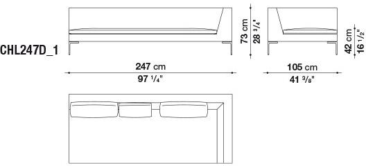 B&B Italia Модульный тканевый диван с шезлонгом Charles large sun-id-1390711 - Вид №9