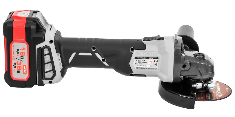 Углошлифовальная машина (УШМ) Интерскол УШМ-125/36В АПИ 18V 9150370 STDN-0035643 - Вид №2