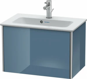 XS406504747 Тумбочка подвесная компакт XSquare #XS4065 610 x 388 мм Каменно-синий глянцевый лак