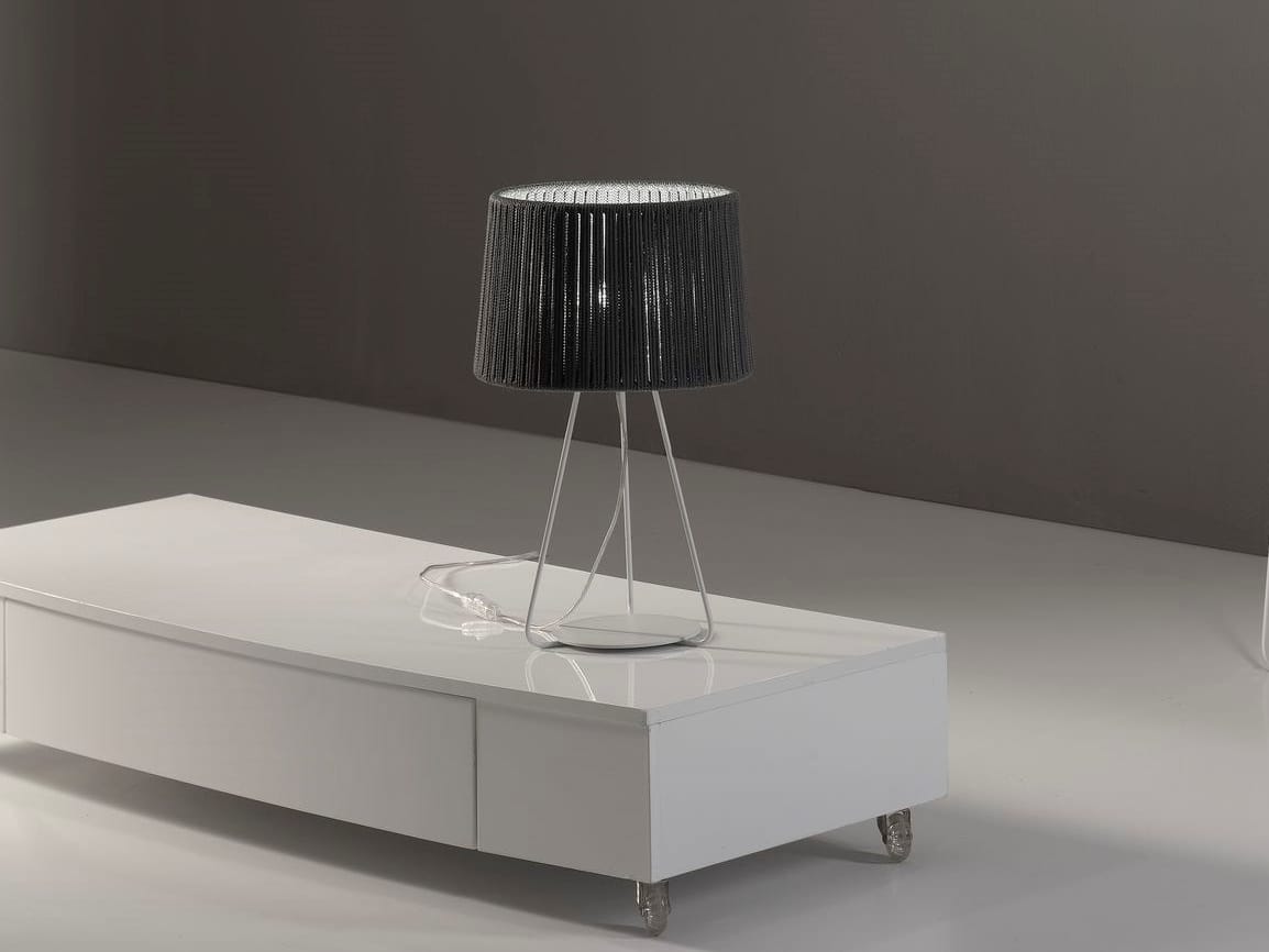 Светодиодная настольная лампа ручной работы из веревки и металла Olé Lighting Drum ARCH-00084195 - Вид №3