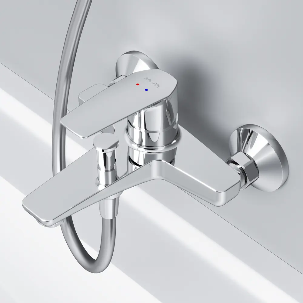 Смеситель для ванны AM.PM Gem однорычажный цвет хром 82737370 STLM-2137879 - Вид №8