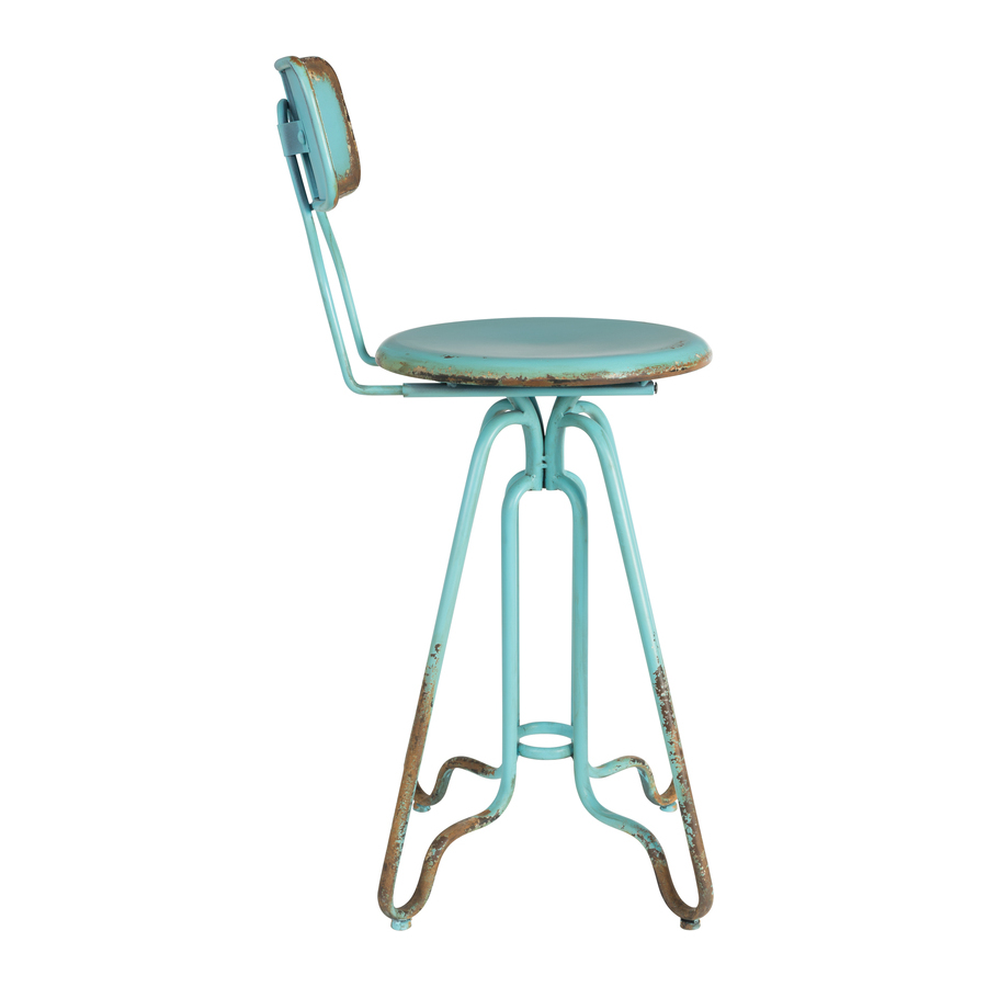 Стул барный Ovid голубой Dutchbone 1500043 - Вид №2