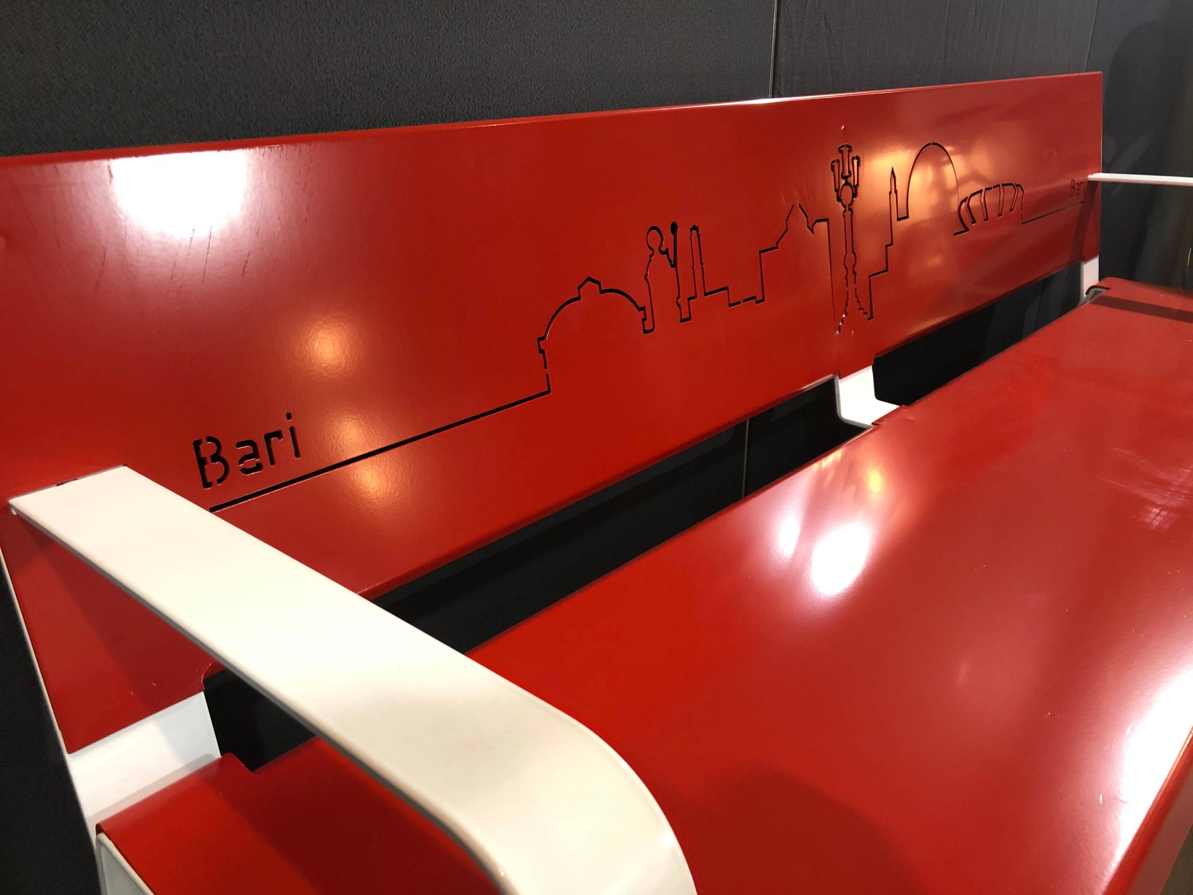 Стальная скамья со спинкой CITYSì город ARCH-00041534 - Вид №4