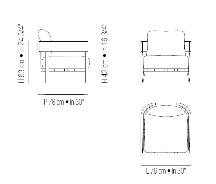 Садовое кресло с каркасом iroko Braid Feeling ARCH-00033071 - Вид №4