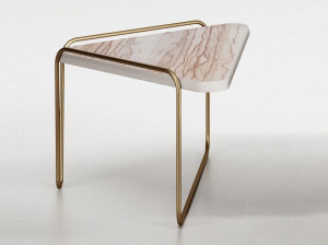 Керамический треугольный журнальный столик