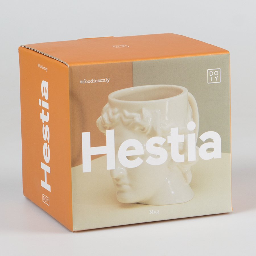 Кружка белая керамическая Hestia DOIY ДИЗАЙНЕРСКИЕ 00-3871472 Белый  - Вид №5