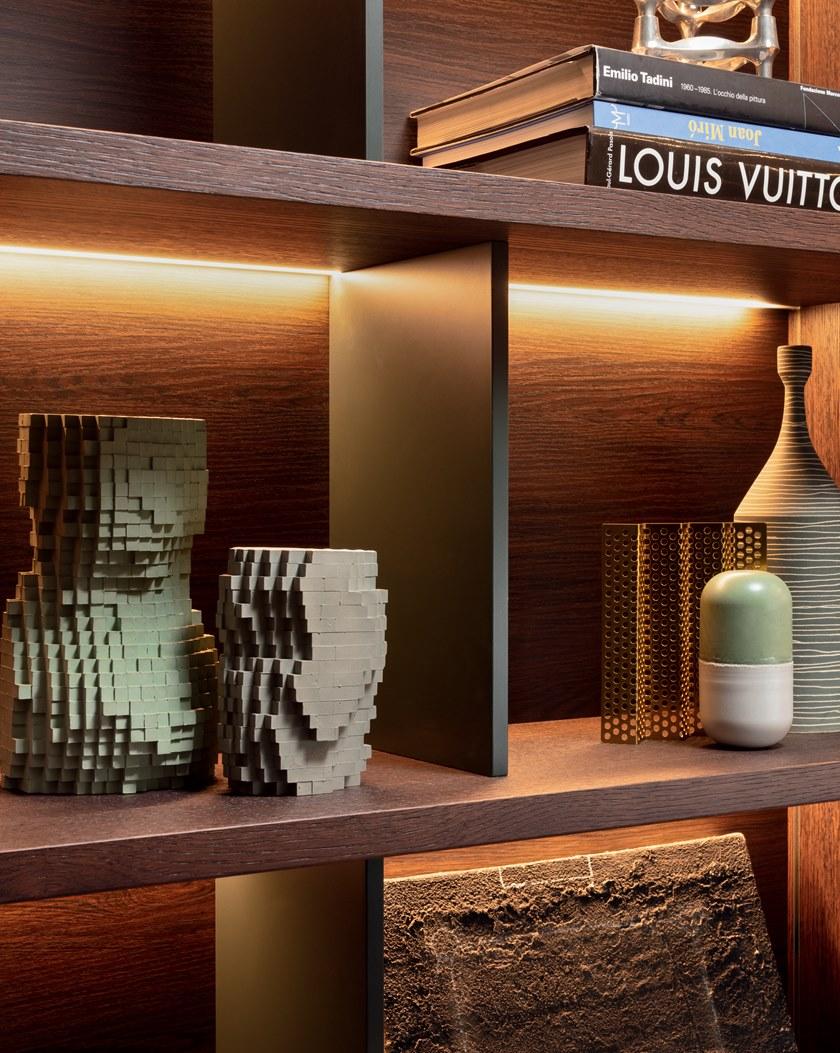 PIANCA Модульный угловой книжный шкаф из дерева Spazioteca sun-id-1510089 - Вид №3