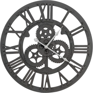 Часы настенные круглые 45 см чёрные 82674415 STLM-2094110