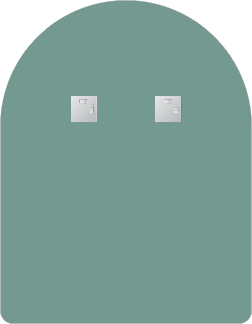 BY 0022 Зеркало со шлифованной кромкой EVOFORM Primary - Вид №2