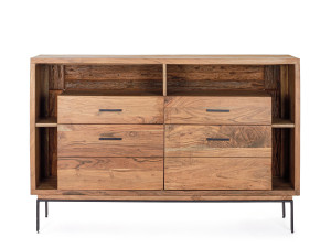 Шкаф из акации с 2 распашными дверцами и 2 ящиками