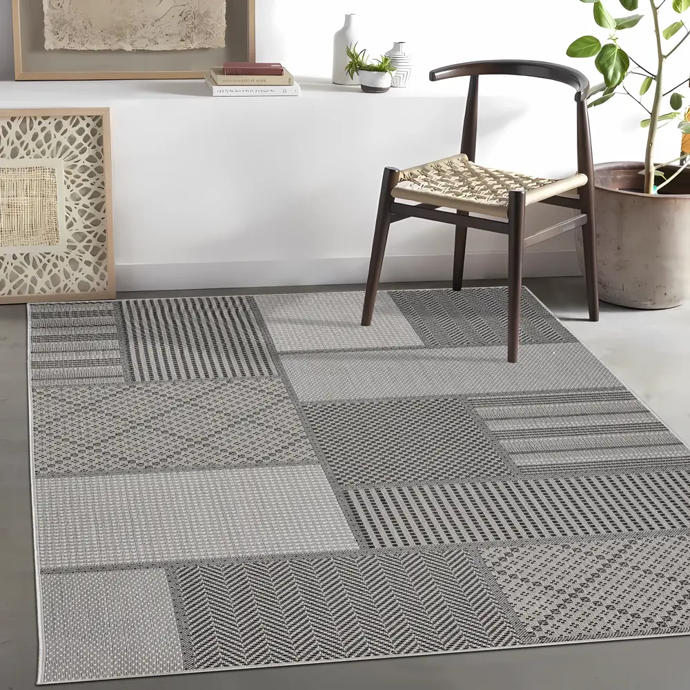 ROYALTAFT Ковер Дели 160x230 см - серый полипропилен для современного интерьера 89359405