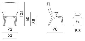 Поликарбонатное кресло с подлокотниками Kartell UNCLE JIM ARCH-00129345 - Вид №19