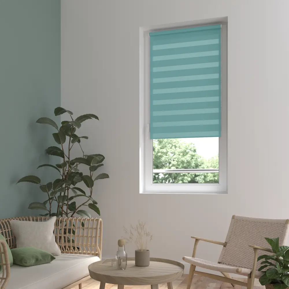 Штора рулонная день-ночь Inspire Peter 40x160 см бирюза Aqua 3 82691092 STLM-2027098 - Вид №11