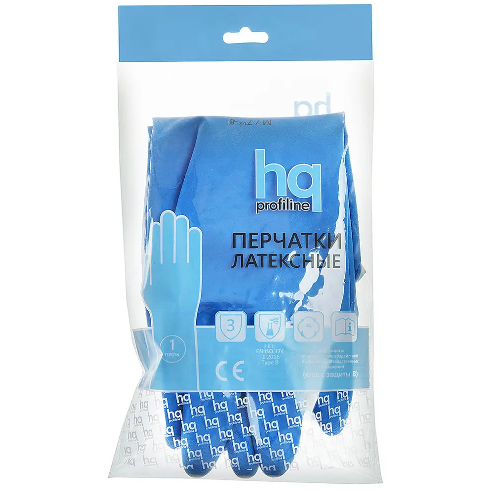 PROFILINE HQ - Латексные перчатки с текстурированной поверхностью, размер M 82639039 STLM-0032611 - Вид №1