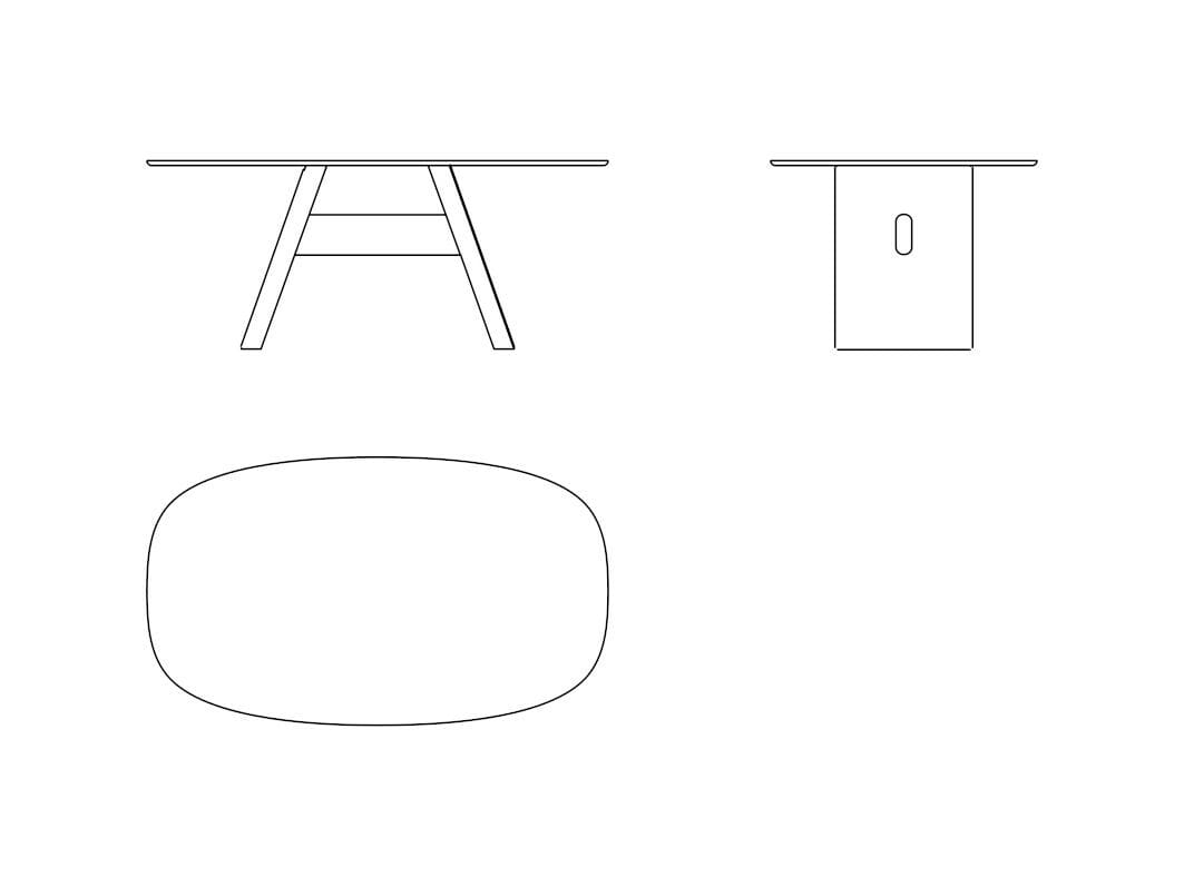 Овальный обеденный стол Naturedesign Origin ARCH-00033821 - Вид №6