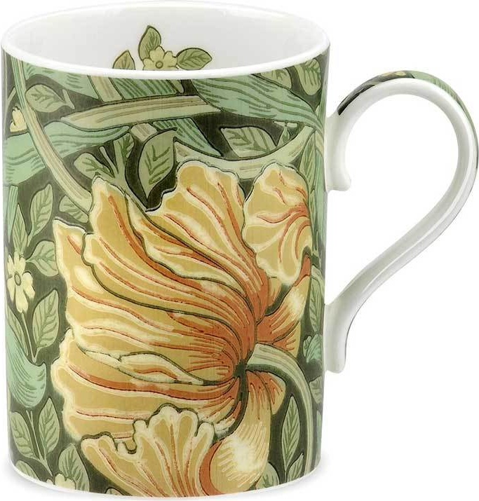 10570966 Royal Worcester Кружка Royal Worcester "Моррис и Ко.Первоцвет" 350мл (зелёная) Фарфор костяной 