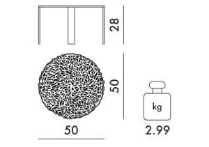 Круглый журнальный столик из ПММА Kartell T-TABLE ARCH-00031450 - Вид №27