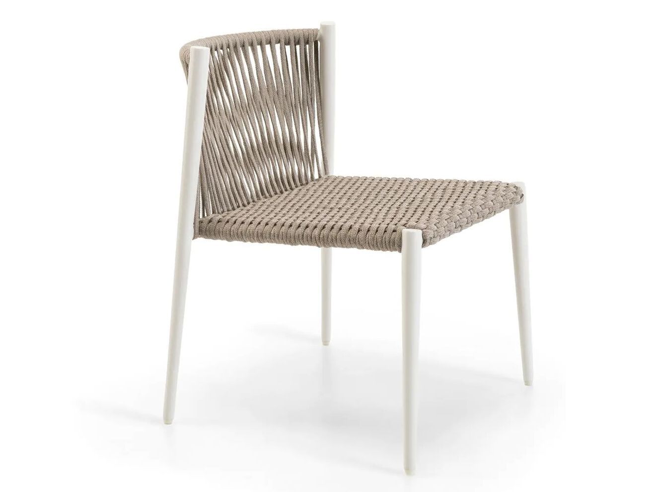 Штабелируемый стул из алюминия и полиолефиновой веревки Unopiù свет ARCH-00003810