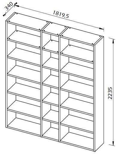 TemaHome Открытая полка Pombal sun-id-1428037 - Вид №24