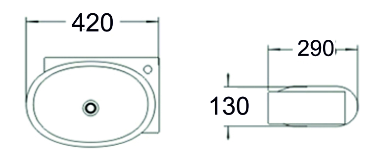 Раковина чаша SL-2022L SANTILINE  - Вид №1