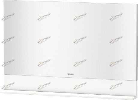 VE757001818 Vero Зеркало с полочкой внизу Белый матовый, декор Duravit