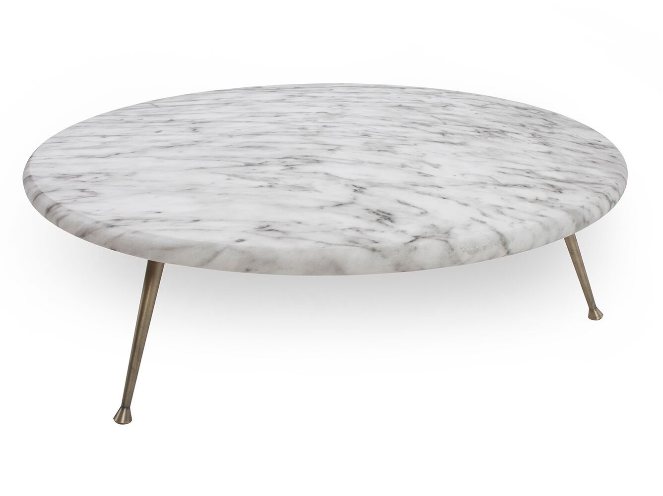 Низкий круглый журнальный столик из МДФ CREARTE COLLECTIONS Diamond Contemporain ARCH-00111510 - Вид №1