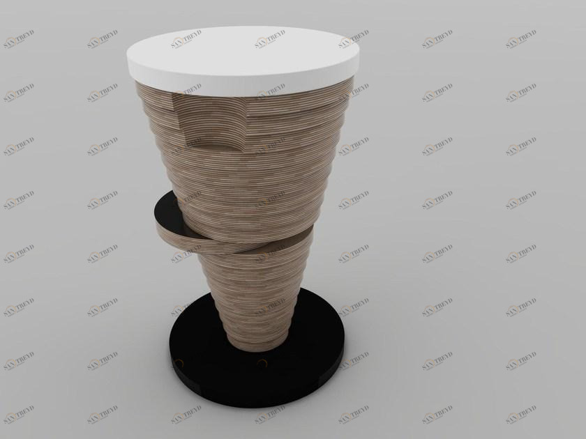 Zuri Design Высокий табурет с подставкой для ног Stratum 01300