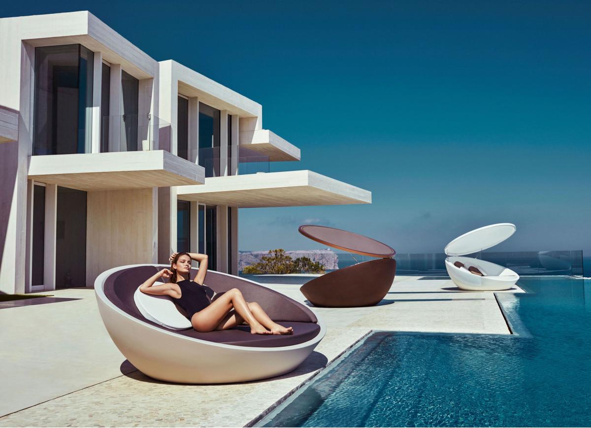 088571 Кровать круглая LED Vondom Ulm