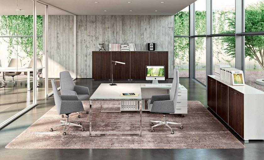 Quadrifoglio Письменный стол со встроенной полкой X7 sun-id-1394255 - Вид №4