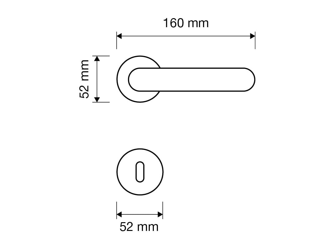 Латунная ручка с насадкой LINEA CALI' ARCH-00083721 - Вид №1