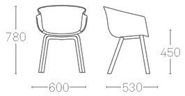ONDARRETA Стул полипропиленовый с подлокотниками Bai sun-id-1354202 - Вид №6