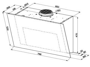 Вытяжка со встроенным настенным освещением