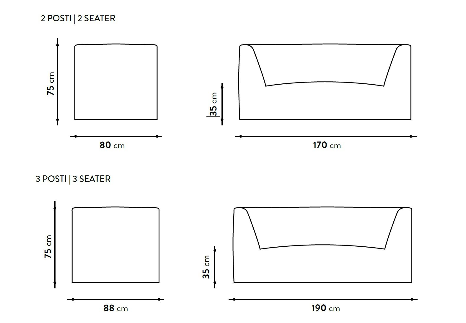 2-местный тканевый садовый диван GART Smurfone ARCH-00007118 - Вид №3