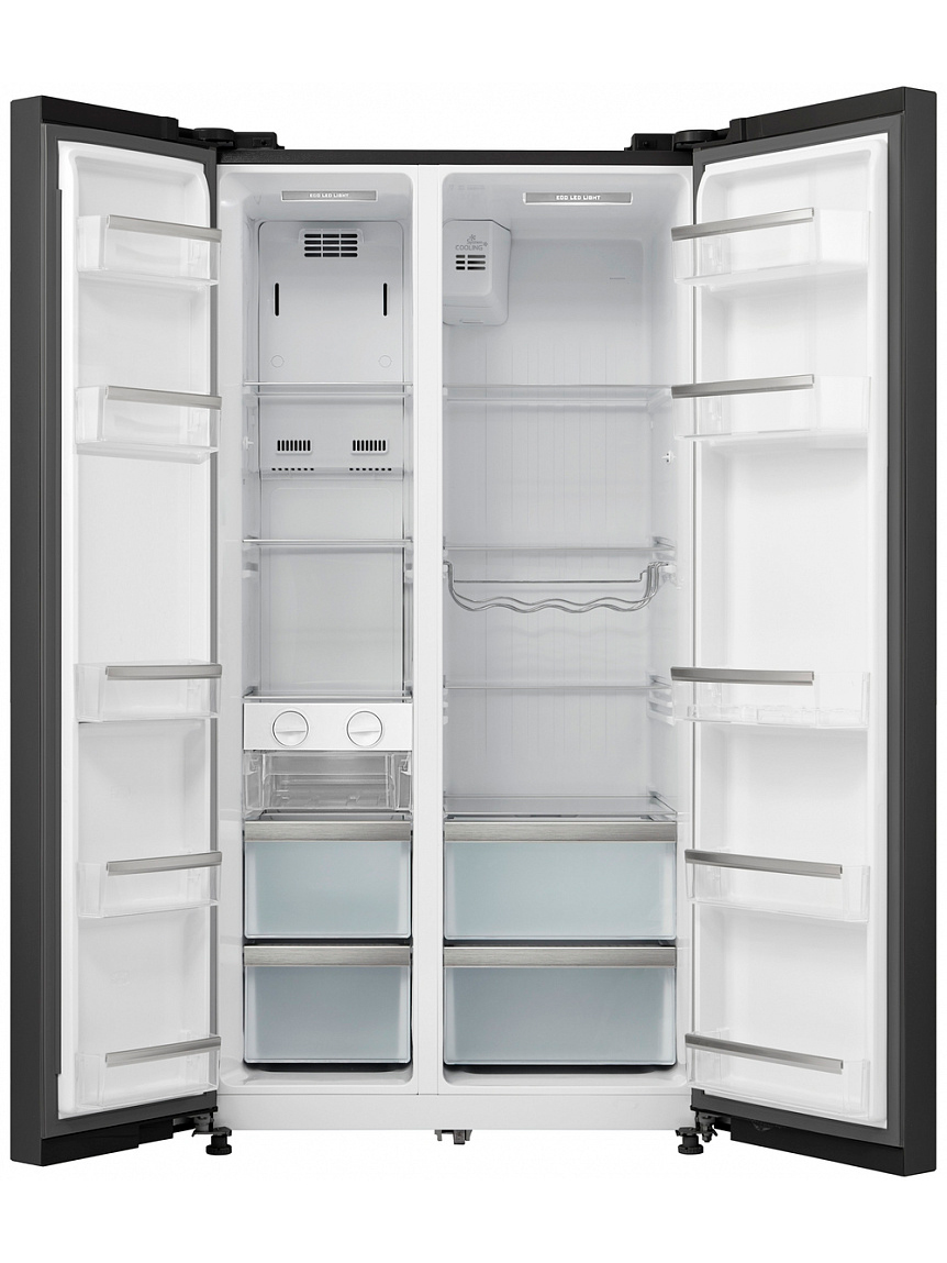 8157276 Холодильник Side by Side   Korting KNFS 91797 GN черный STDN-0032054 - Вид №1