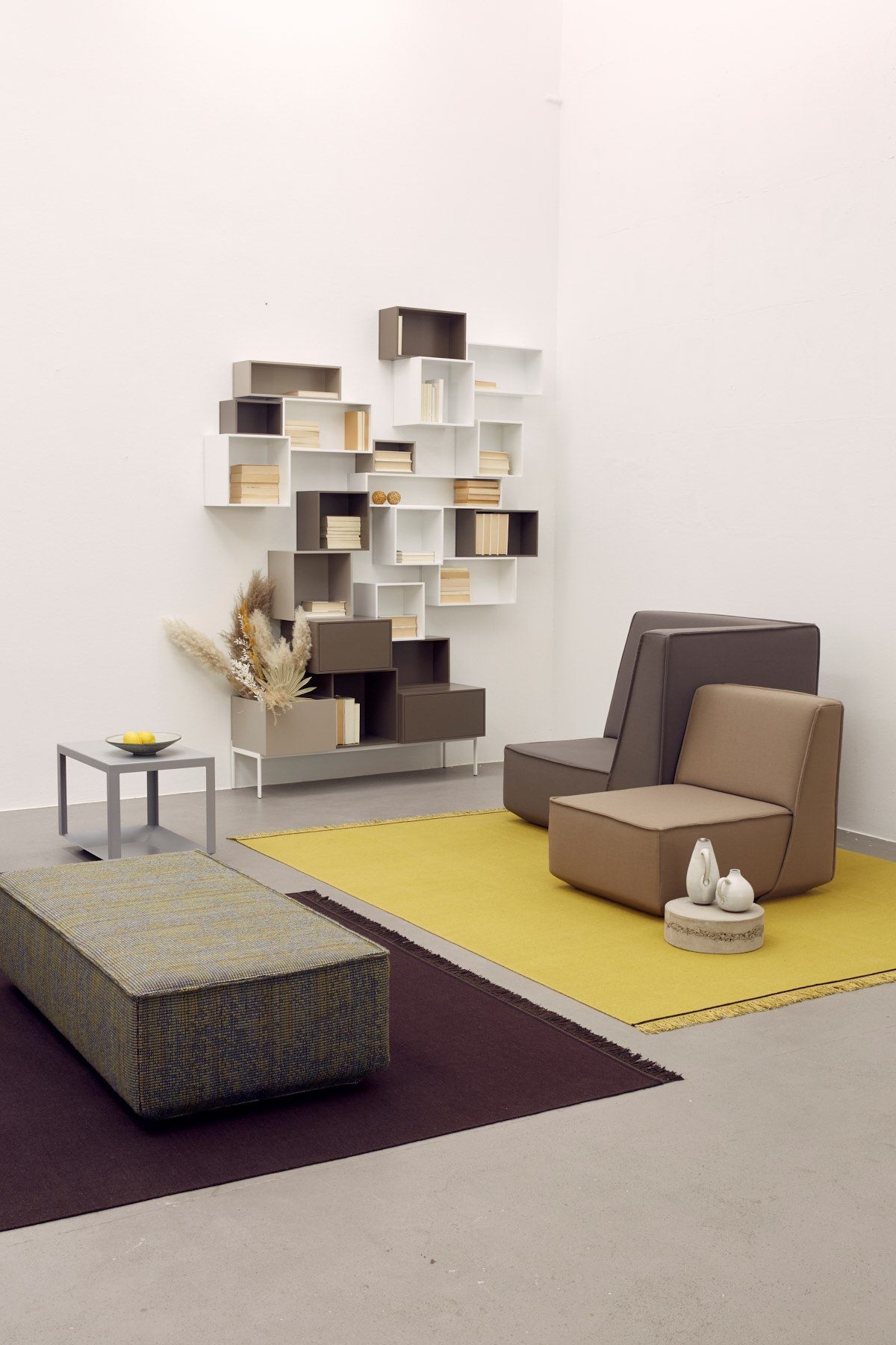 Модульный прямоугольный пуф из ткани Cubit by Mymito ARCH-00027759 - Вид №20