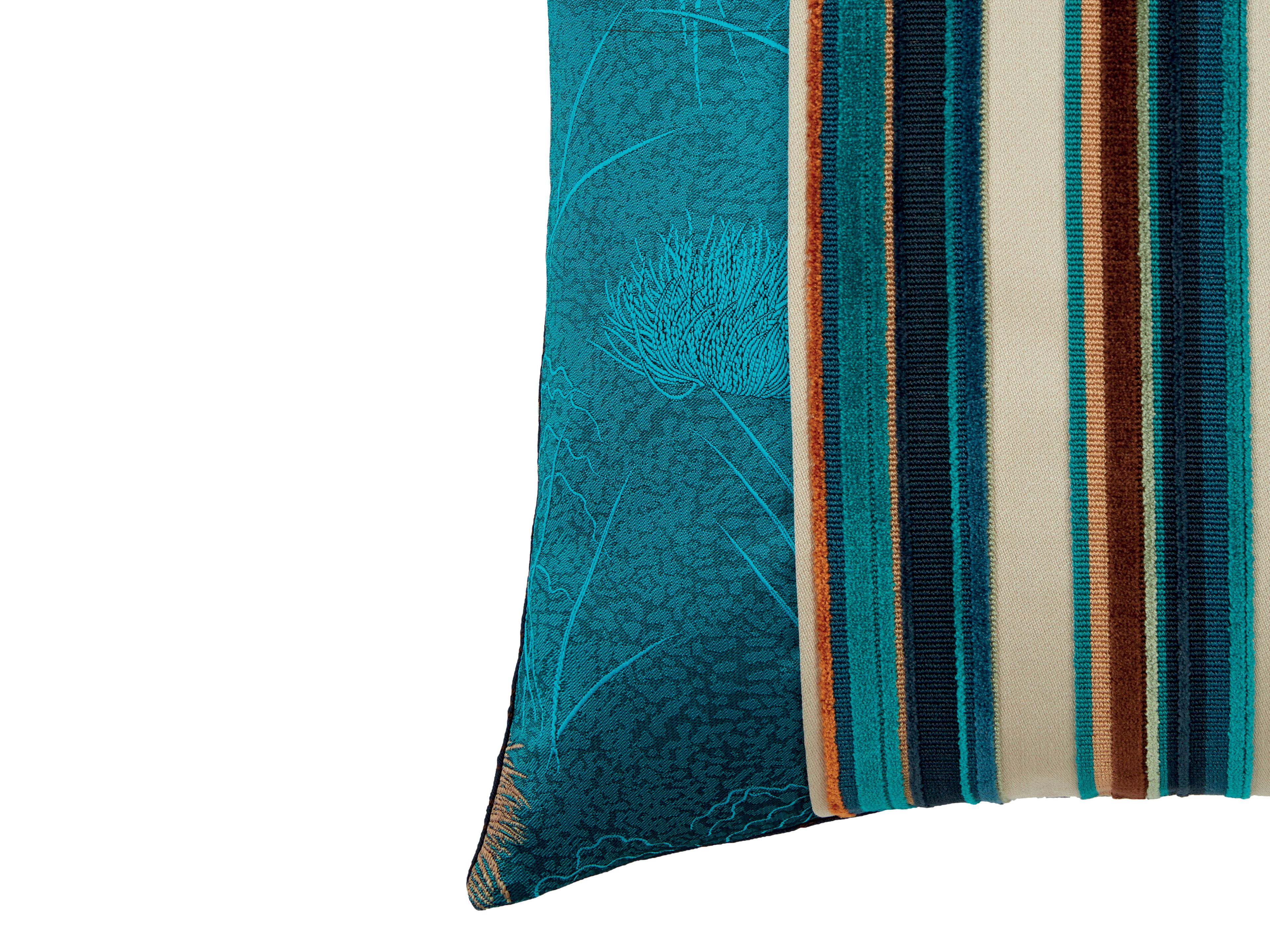 Квадратная полосатая подушка K-3 Shogun Blue ARCH-00046757 - Вид №3