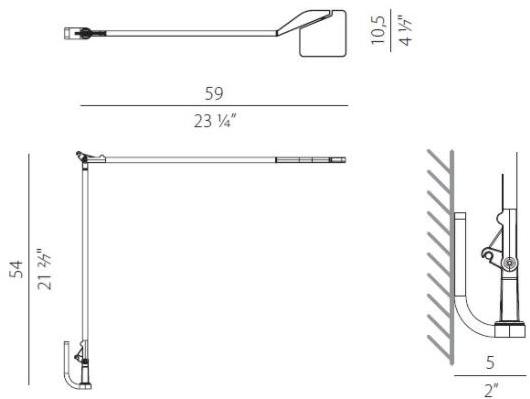 PANZERI Настенный светодиодный светильник с диммером Jackie iot sun-id-1439560 - Вид №1
