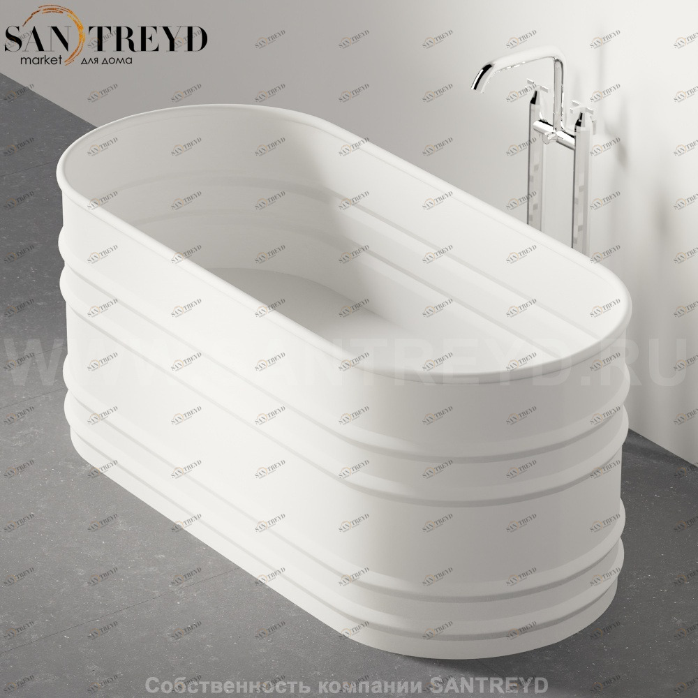 Ванна свободностоящая VIEQUES XS стальная белая Agape AVAS0912ZZ