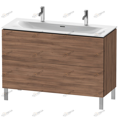 LC659907979 Тумбочка напольная L-Cube #LC6599 1220 x 481 мм Орех натуральный, декор Duravit